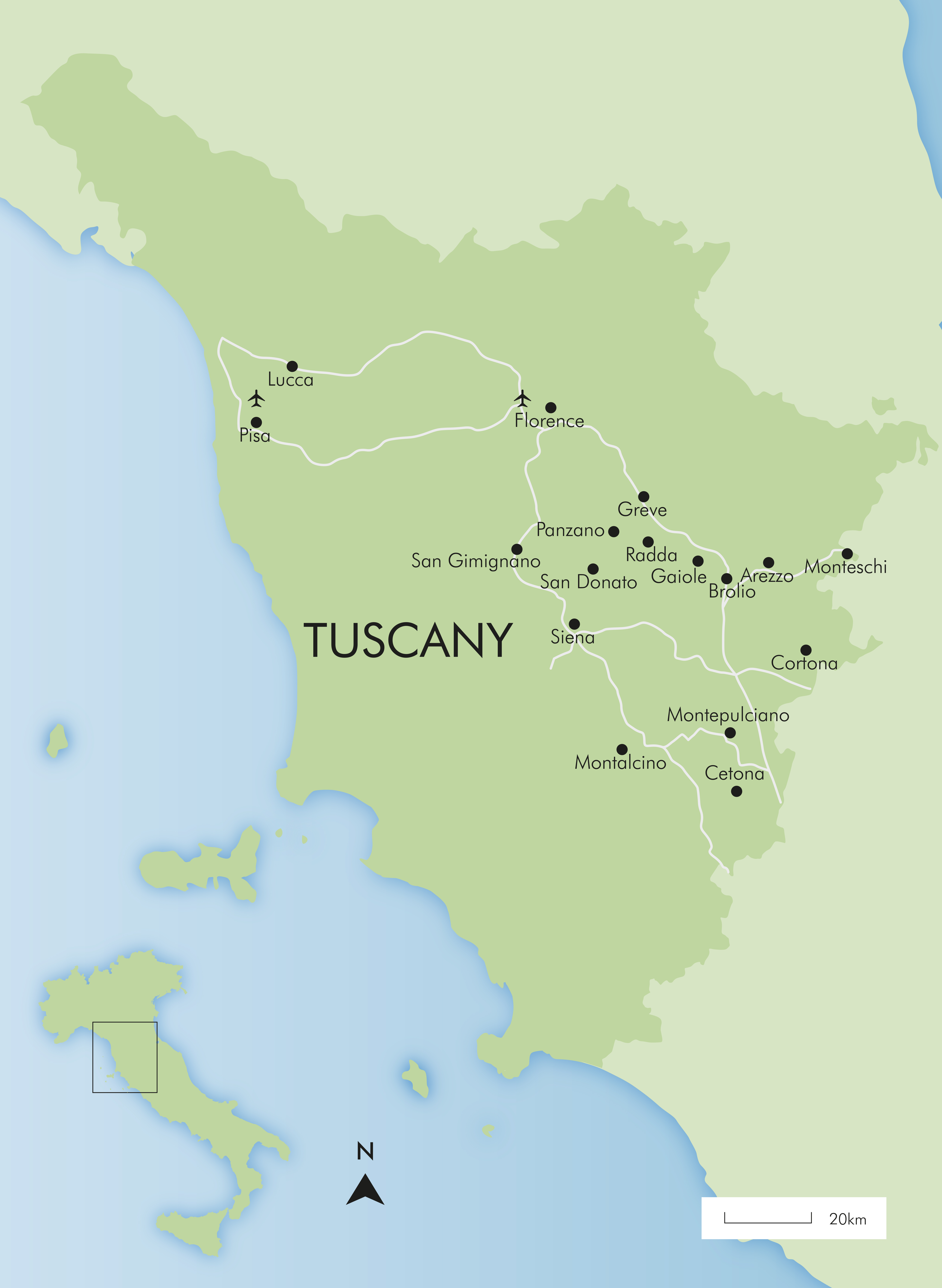 Tuscany Map - Tuscany Map For Web 