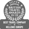  Silver British travel awards 2021/22